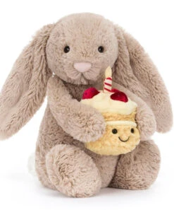 JELLYCAT BASHFUL BEIGE BIRTHDAY BUNNY
