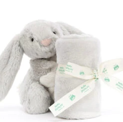 JELLYCAT BASHFUL SILVER BUNNY SOOTHER