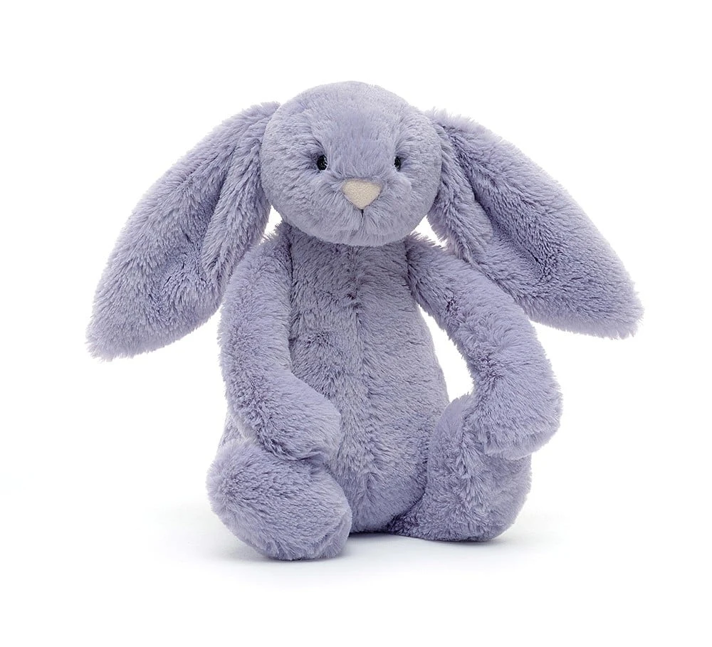 JELLYCAT LITTLE BASHFUL VIOLA BUNNY 3 JELLYCAT LITTLE BASHFUL VIOLA BUNNY