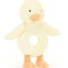 JELLYCAT BASHFUL DUCK RING RATTLE