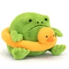 JELLYCAT RICKY RAIN FROG WITH RUBBER RING