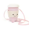 JELLYCAT AMUSEABLE PINK COFFEE TO GO BAG
