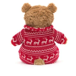 JELLYCAT BARTHOLOMEW BEAR IN WINTER PYJAMAS -Robinson alnwick IMG 1918