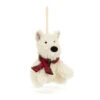 JELLYCAT MUNRO SCOTTIE DOG DECORATION -Robinson alnwick MUN6SDD 41599
