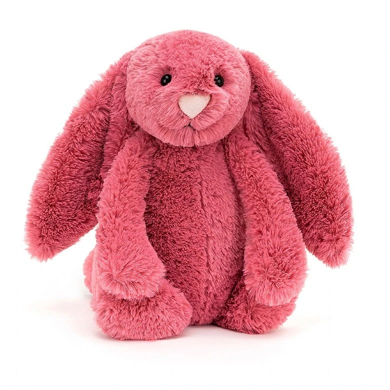 JELLYCAT BASHFUL CERISE MEDIUM BUNNY 3 JELLYCAT BASHFUL CERISE MEDIUM BUNNY